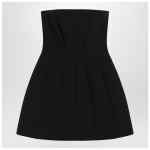 Max Mara Pianoforte Black bustier dress in sablé