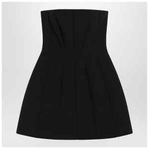 Max Mara Pianoforte Black bustier dress in sablé