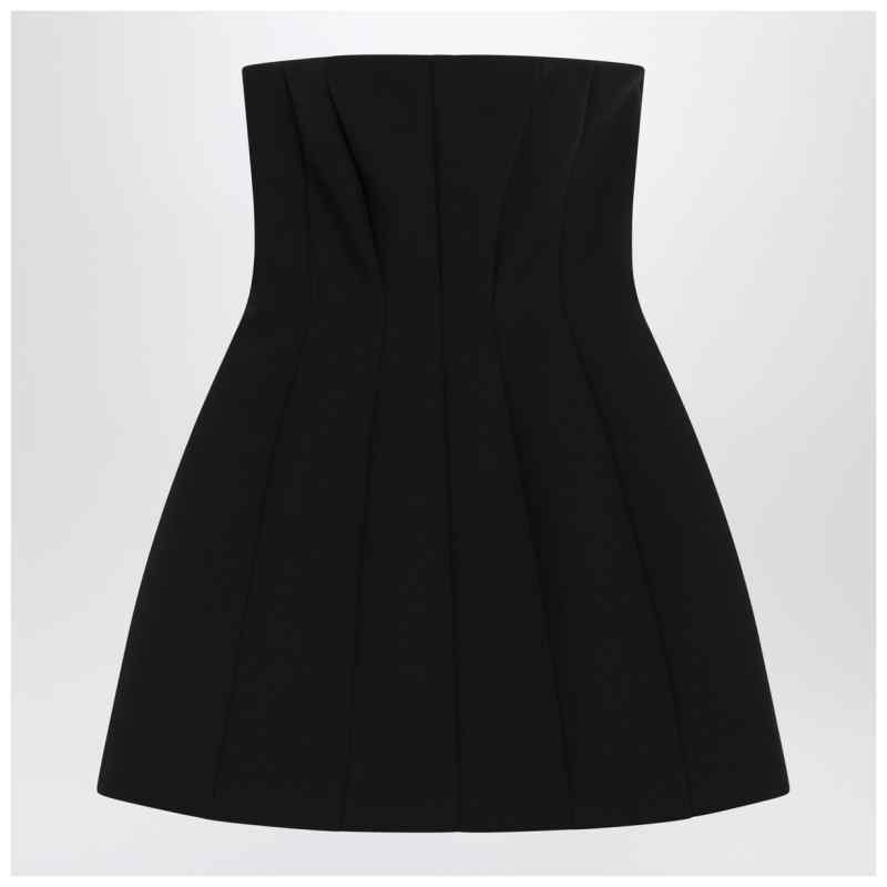 Max Mara Pianoforte Black bustier dress in sabl&eacute;, theFeinheit