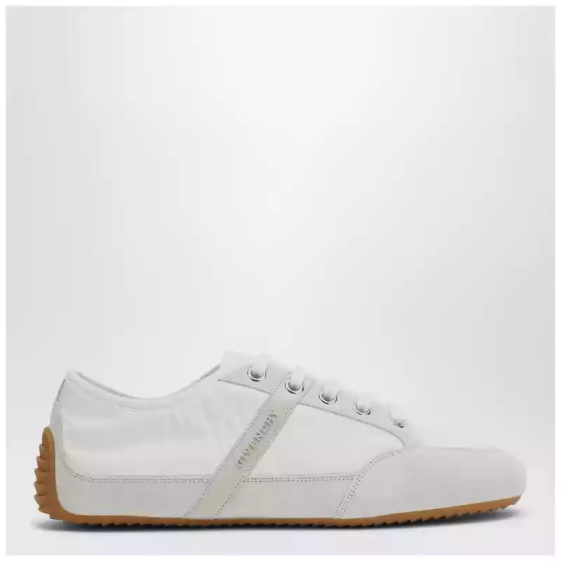 Givenchy White Silm sneakers in nylon and suede