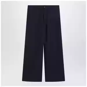 Acne Studios Navy blue satin trousers