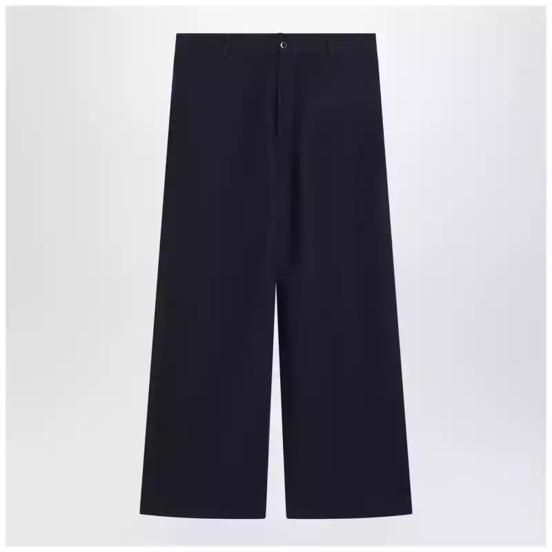 Acne Studios Navy blue satin trousers