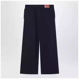 Acne Studios Navy blue satin trousers