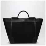 Dolce&Gabbana Black fabric and leather tote bag