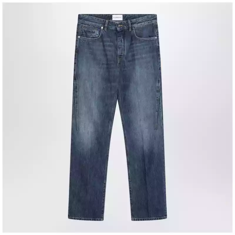 Givenchy Straight jeans dark blue washed effect