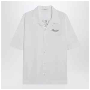 Givenchy White poplin shirt with logo print