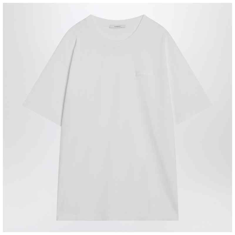 Givenchy White cotton T-shirt with logo patch, theFeinheit