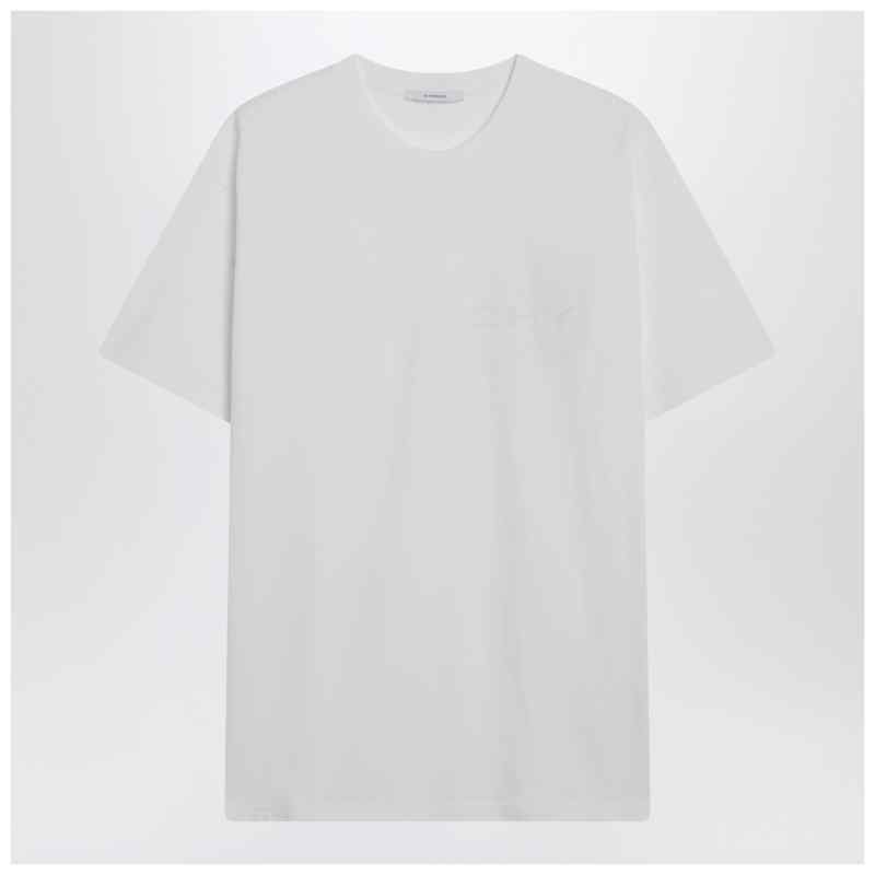 Givenchy White cotton and silk T-shirt with jacquard logo, theFeinheit