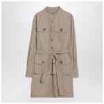 Givenchy Taupe safari dress in poplin