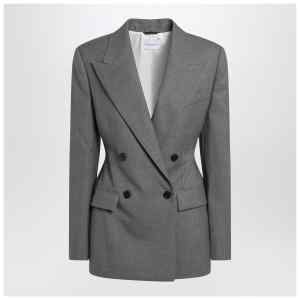 Givenchy Grey double-breasted wool jacket