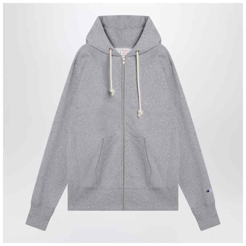Champion Light grey cotton hoodie Champion Light grey cotton hoodie, theFeinheit