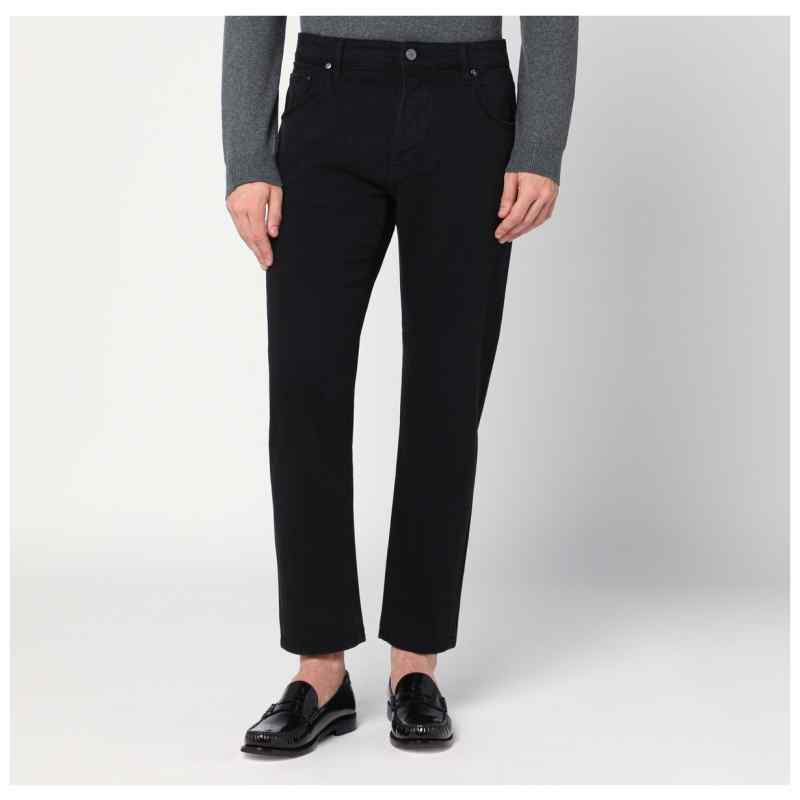 PT Torino Denim Black cotton trousers, theFeinheit