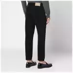 PT Torino Denim Black cotton trousers
