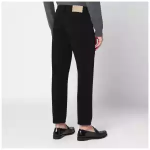 PT Torino Denim Black cotton trousers