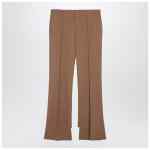 Chloé Beige asymmetrical wool trousers