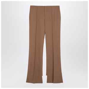 Chloé Beige asymmetrical wool trousers