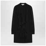 Chloé Black ruffled dress in silk blend