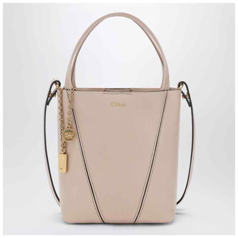 Small Chloé Spin tote bag in Cement Pink Small Chloé Spin tote bag in Cement Pink, theFeinheit