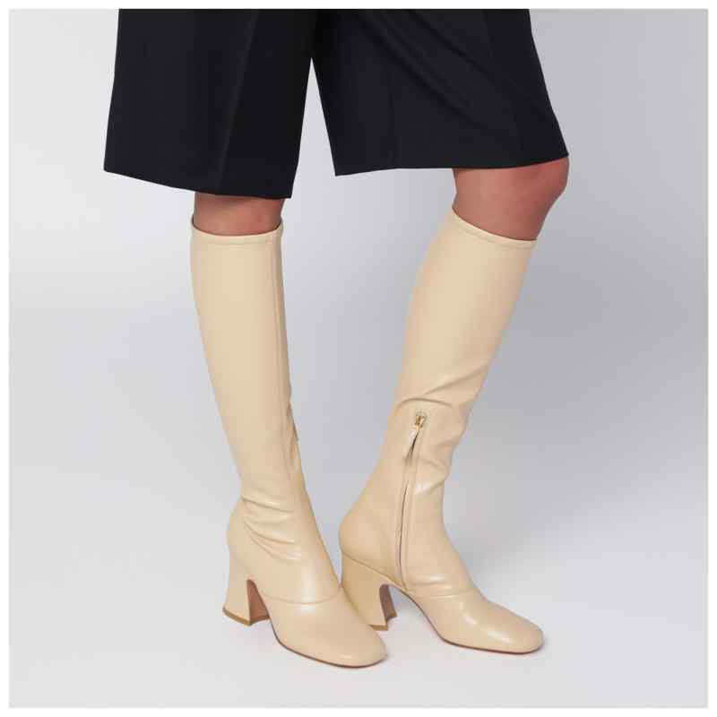 Chlo&eacute; Beige Janis heeled boots, theFeinheit