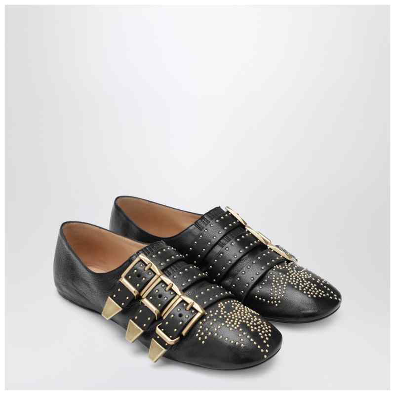 Chlo&eacute; Black Susanna Flat Shoe, theFeinheit