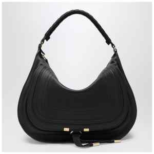 Chloé Small black leather Marcie shoulder bag