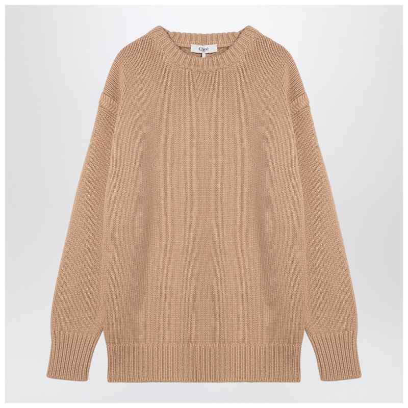 Chlo&eacute; Nude cashmere and cotton oversize jumper, theFeinheit