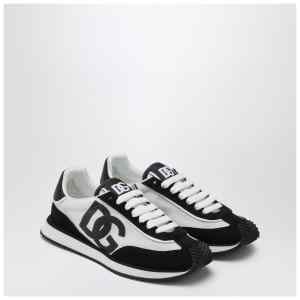 Dolce&Gabbana White and black DG Cushion sneakers