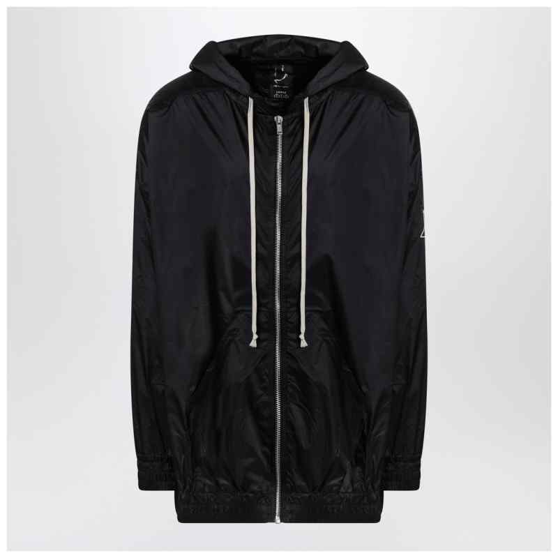 Champion x Rick Owens Lightweight black zip jacket in nylon, theFeinheit