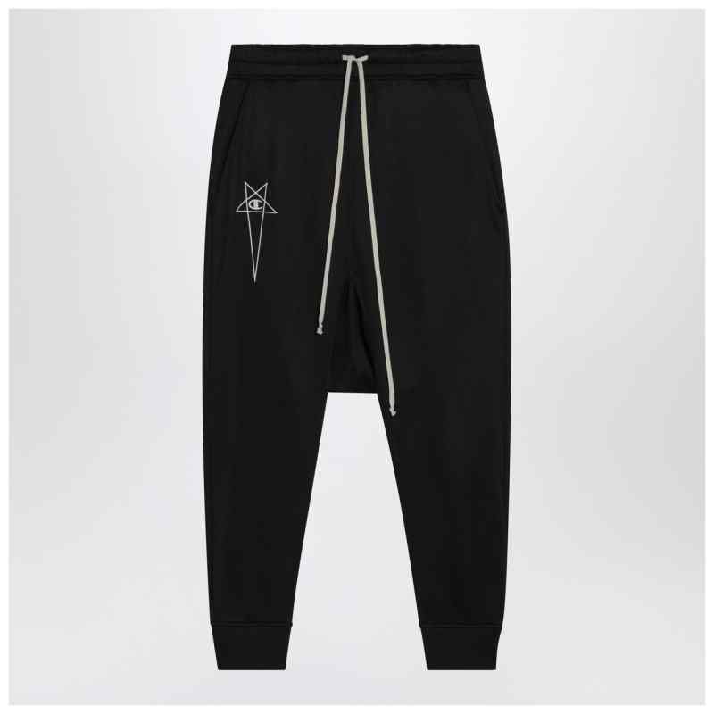 Champion x Rick Owens Black Prisoner Drawstring joggers Champion x Rick Owens Black Prisoner Drawstring joggers, theFeinheit