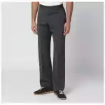 PT Torino Brown striped wool trousers