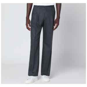 PT Torino Gray wool and cashmere trousers