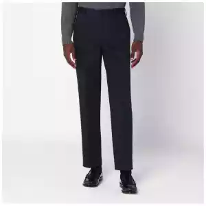 PT Torino Navy blue cotton trousers