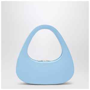 Coperni Micro Baguette Swipe Bag light blue leather