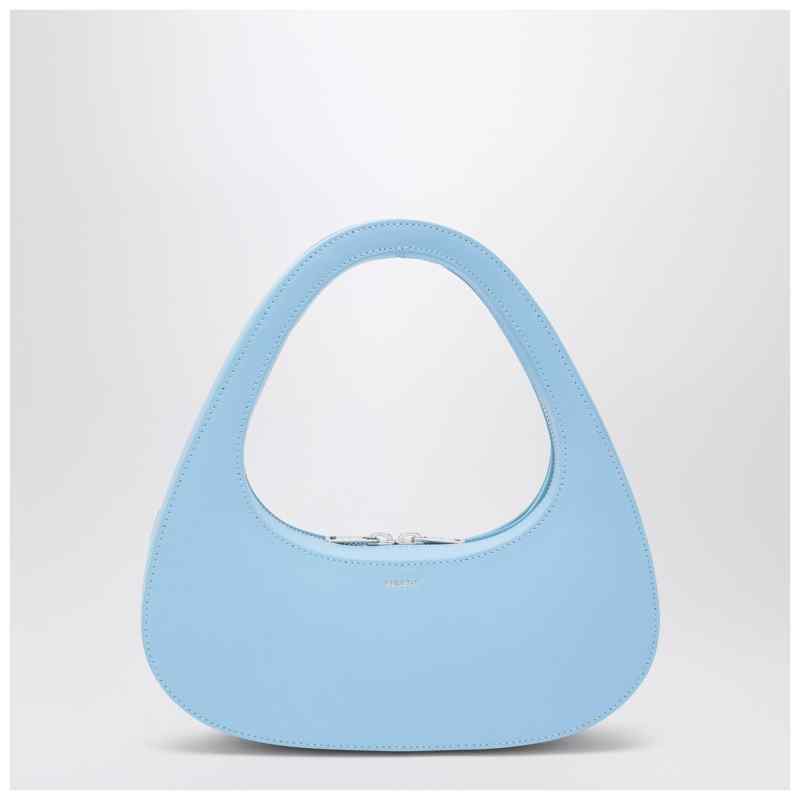 Coperni Micro Baguette Swipe Bag light blue leather, theFeinheit