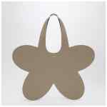 Coperni Flower beige leather tote bag