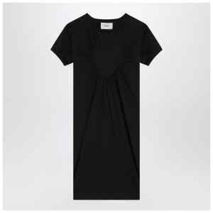 Coperni Black mini dress with heart