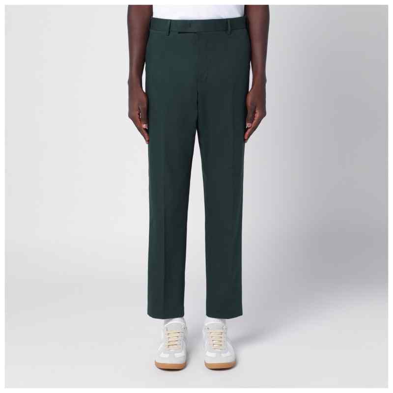 PT Torino Dark green cotton trousers PT Torino Dark green cotton trousers, theFeinheit