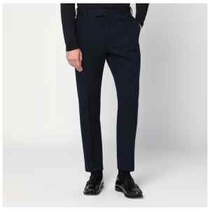 PT Torino Navy blue cotton trousers