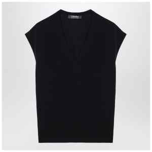S Max Mara Navy blue wool vest