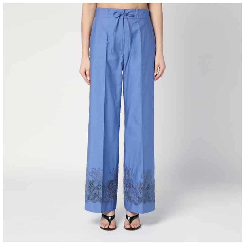 P.A.R.O.S.H. Embroidered cotton pants, theFeinheit