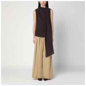 P.A.R.O.S.H. Brown silk blouse