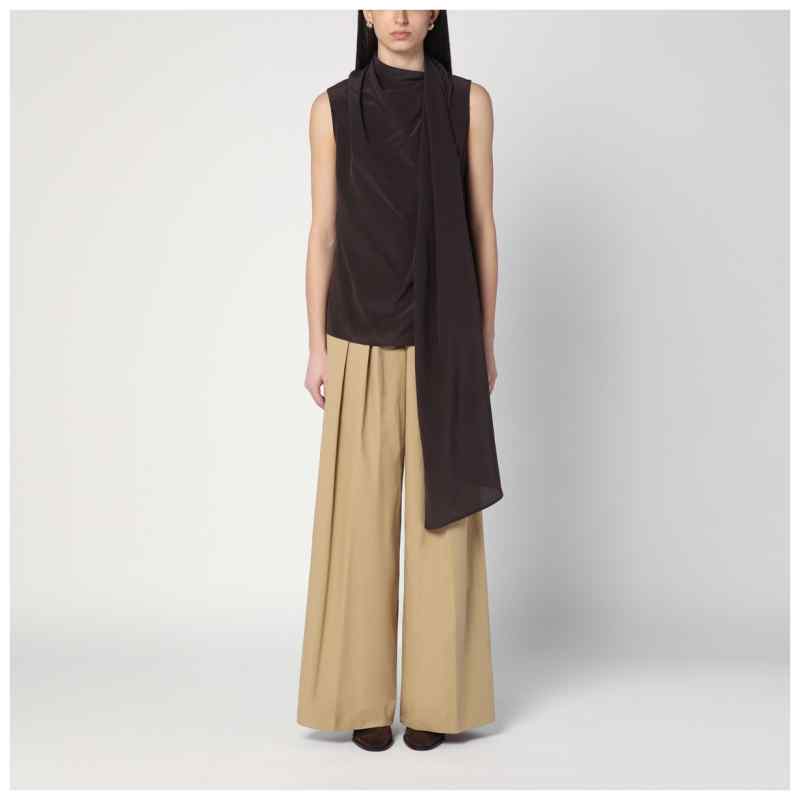 P.A.R.O.S.H. Brown silk blouse, theFeinheit