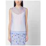 P.A.R.O.S.H. Sky blue tank top in silk