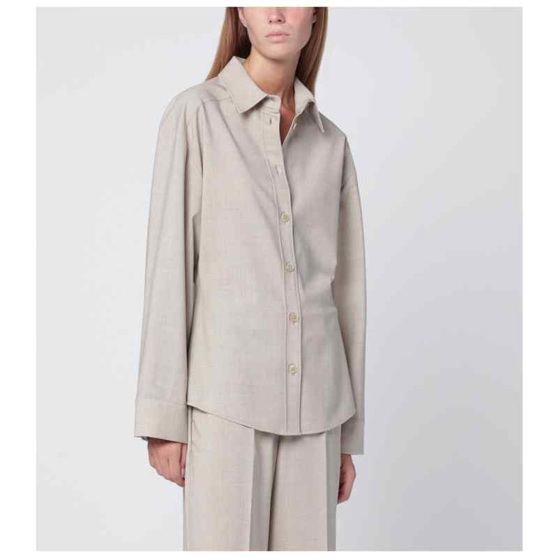 P.A.R.O.S.H. Stucco-coloured wool shirt, theFeinheit