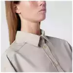 P.A.R.O.S.H. Stucco-coloured wool shirt