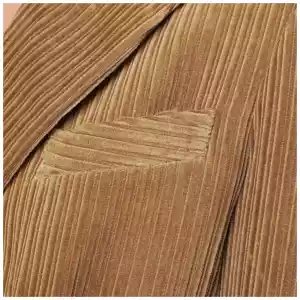 P.A.R.O.S.H. Camel-coloured ribbed velvet jacket