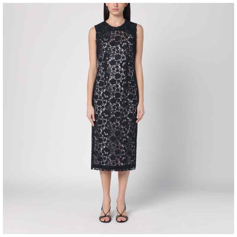 P.A.R.O.S.H. Blue lace midi dress, theFeinheit