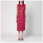 P.A.R.O.S.H. Red lace midi dress