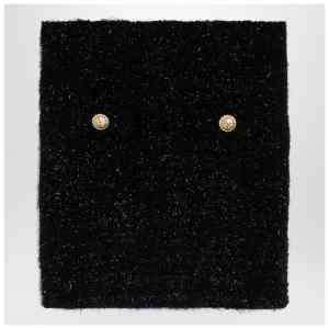 Balmain Black tweed miniskirt with buttons