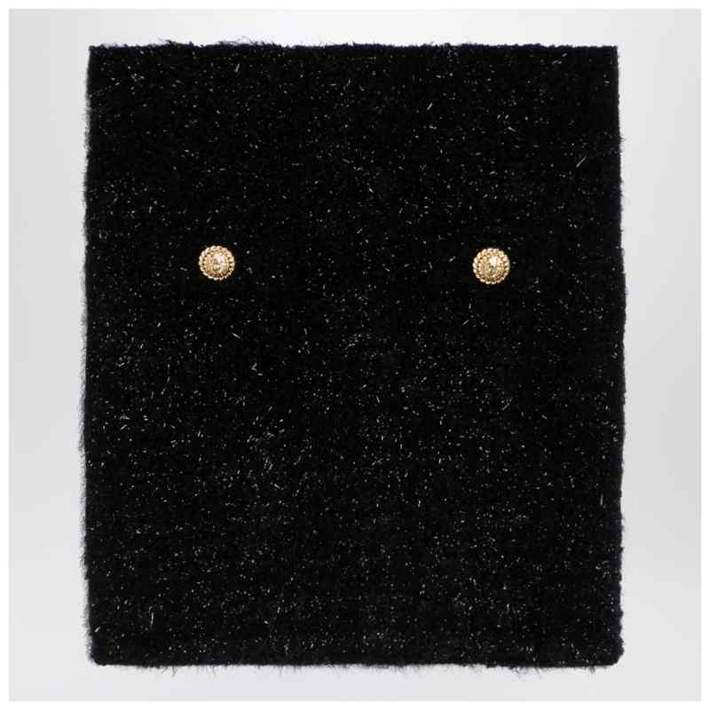 Balmain Black tweed miniskirt with buttons Balmain Black tweed miniskirt with buttons, theFeinheit